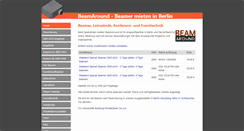 Desktop Screenshot of booking.beamaround.de